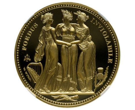 ST. HELENA. Elizabeth II, 1952-. Gold 5 pounds, 2021. East India Company. Proof. Commissioned and produced by the East India 