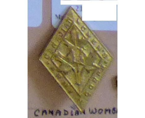 Canada - Canadian Women's Army Corps Cap Badge - Brass