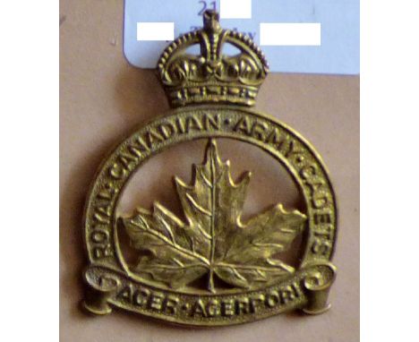 Canada - Royal Canadian Army Cadets Cap Badge - Brass KC