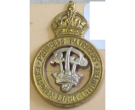 Canada - Princess Patricia's Light Infantry Cap Badge  - Bi-Metal KC
