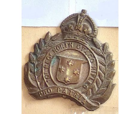 New Zealand - 10th (North Otago Rifles) Regiment Bronze - Solid KC