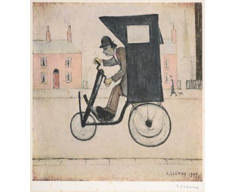 After Laurence Stephen Lowry RA (1887-1976) ''The Contraption'' Signed in pencil, with the blindstamp for the Fine Art Trade 