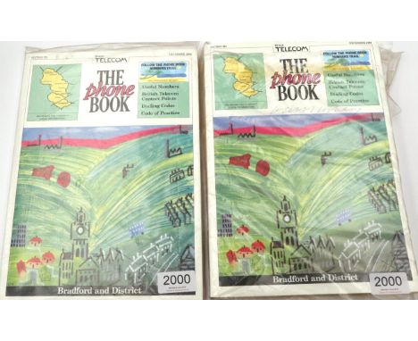 David Hockney (b.1937) The Phone Book - Bradford and District, December 1989 Signed, together with a further unsigned copy, 3