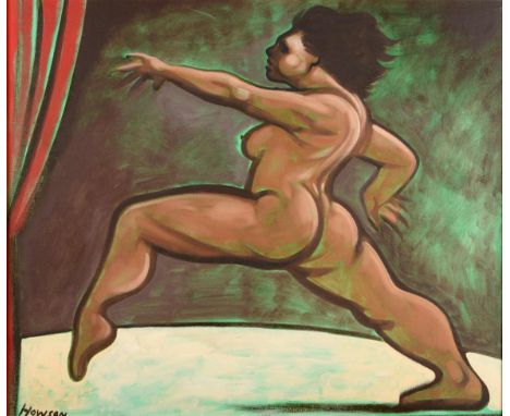 Peter Howson (b.1958) Scottish Dancer Signed, oil on canvas, 75cm by 89.5cm Artist's Resale Rights/Droit de Suite may apply t