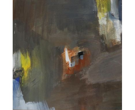 Marie Walker Last (1917-2017) ''October, 1964'' Signed, inscribed to artist's label verso, gouache, 23.5cm by 23cm Artist's R