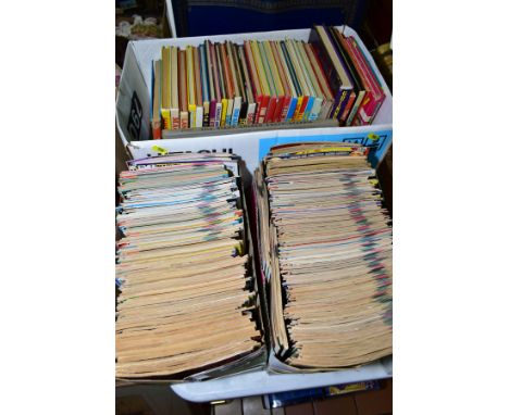 TWO BOXES OF MARVEL, DC AND OTHER COMICS AND A BOX OF CHILDRENS ANNUALS, the comics to include X-Men volume 1 from issue 112-