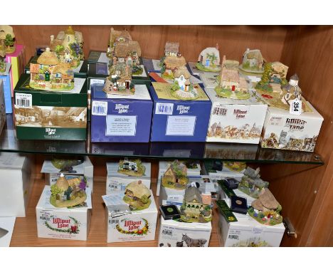 TWENTY EIGHT  BOXED LILLIPUT LANE SCULPTURES FROM SYMBOL OF MEMBERSHIP/COLLECTORS CLUB FREE GIFT, all with seperate deeds, co