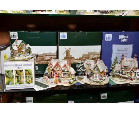 THREE BOXED LILLIPUT LANE CHRISTMAS SPECIAL EDITIONS, 'Frosty Morning', 1998 L2128, 'The First Noel' 1999 L2239 and 'The Star