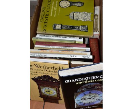 HOROLOGY INTEREST, a box of clock and watch related books, including Watchmakers and Clockmakers of the World by G.H. Baille,