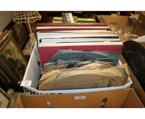 A BOX OF VINTAGE RECORDS 