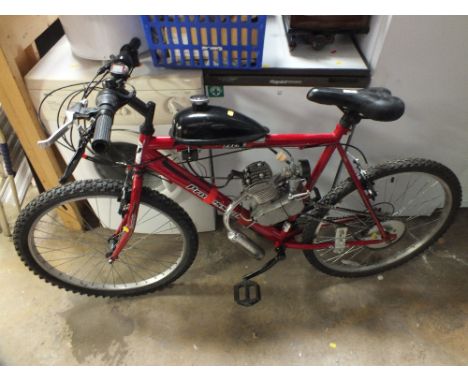 AN ALTERED EVEREST BIKE WITH FITTED ENGINE