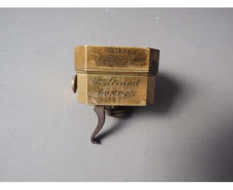 A Weiss's 62 The Strand London early 19th century brass "Improved Scarificator"