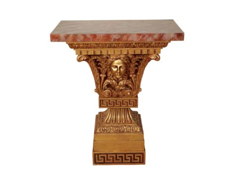 A GILTWOOD CONSOLE TABLE by&nbsp;Jonathan Sainsbury Ltd,&nbsp;of recent manufacture,&nbsp;after a pier table originally at Ch