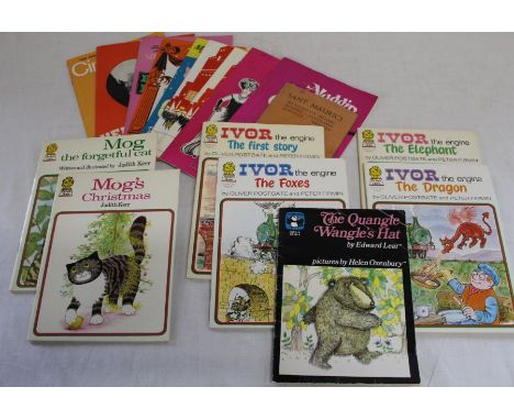 Selection of vintage Lion Ivor the Engine &amp; Mog books and theatre programmes