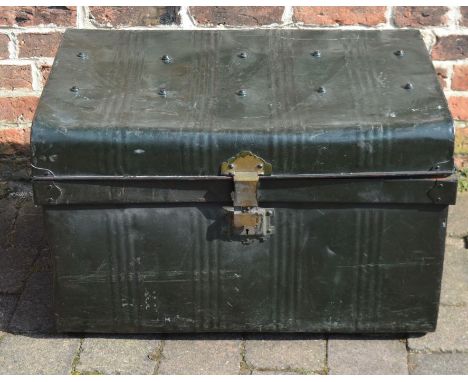 Vintage tin trunk