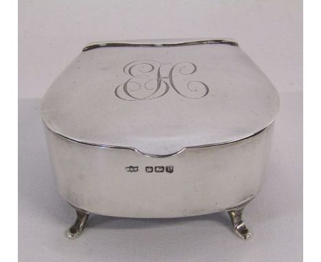 Mappin &amp; Webb silver trinket box dated 1909 - total weight 4.91 ozt&nbsp;