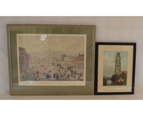 Large print of Boston May sheep fair &amp; a print of Boston Stump