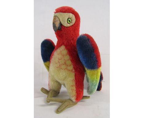 'Lora' Steiff parrot with button still attached