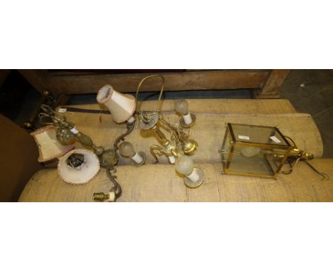 3 Brass Light Fittings