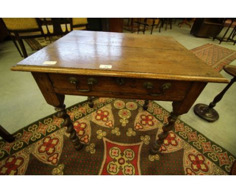 18th Century oak side table