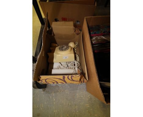 2 vintage telephones