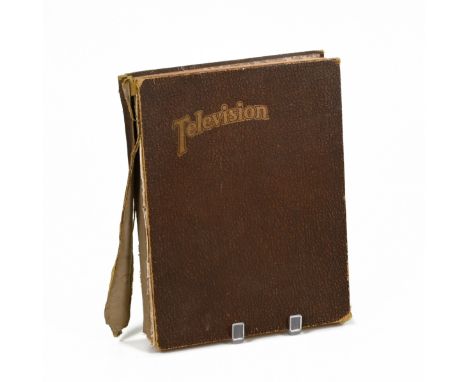 Television Magazine Vol 1 in original binding. 1928-29. Television Magazine was the UK's 1st magazine dedicated to the new me