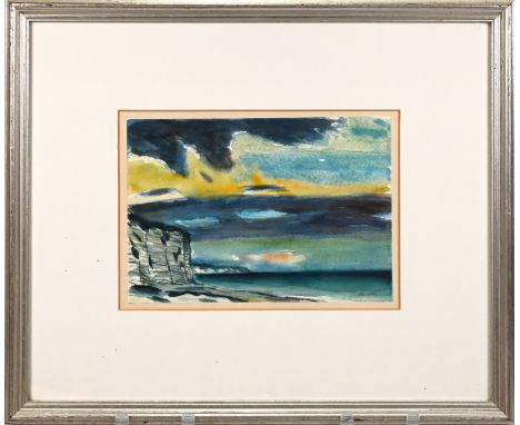 John Houston (1930-2008): Dieppe. Watercolour, 1979, signed lower right &lsquo;Houston&rsquo;, 17.8cm by 25.2 cm, float mount