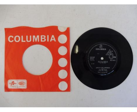 A rare Pink Floyd 3rd release 45, original line-up on Columbia, DB83010, 'Apples and Oranges', light surface marks, plays wel