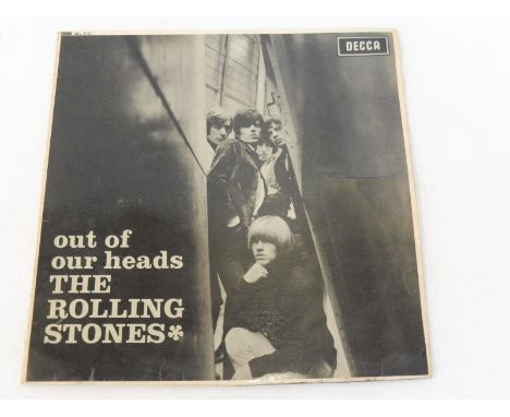 Rolling Stones vinyl LP 'Out of our heads' on Blue Decca, 4733, appears vg.