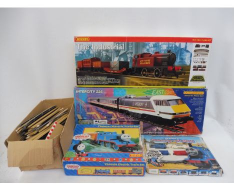 A boxed Hornby 'The Industrial' OO gauge set and one other Intercity 225, locomotive present, some accessories missing; plus 