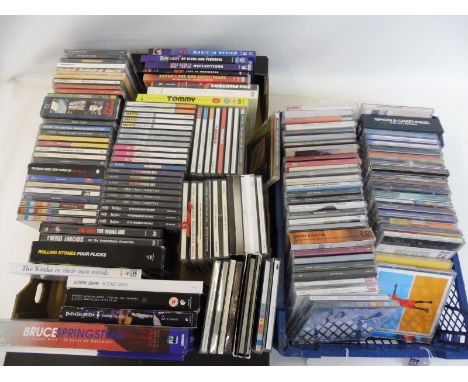 50+ CD albums, DVDs to include The Rolling Stones, The Who, The Kinks, Peter Gabriel, Genesis and Phil Collins.