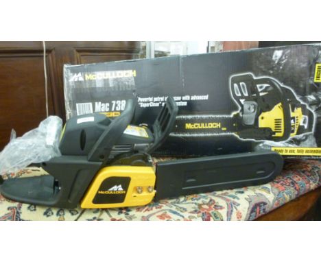 A McCulloch petrol powered 14'' chainsaw  boxed           CA