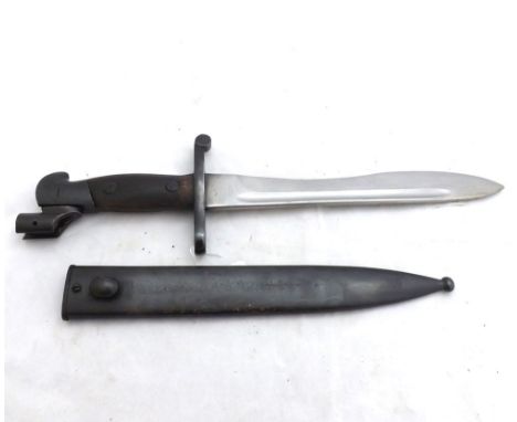 Spanish Model 1941 Bolo Bayonet and Scabbard  