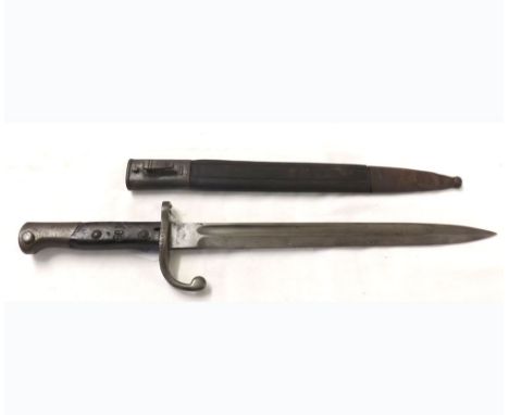 Belgian model 1889 Infantry Bayonet and Scabbard  