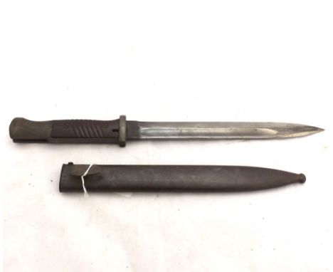 Third Reich Model 1884/98 Knife Bayonet, Bakelite grip with scabbard  