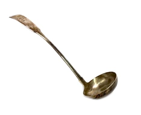 SCOTTISH PROVINCIAL TODDY LADLE, maker Austen, Dundee 1829, with engraved initials to handle, 30g