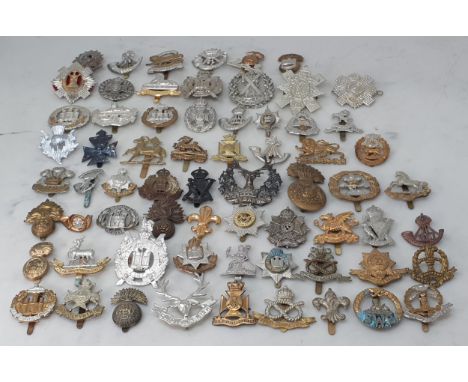 A large collection of British Army Infantry Regiment Badges 