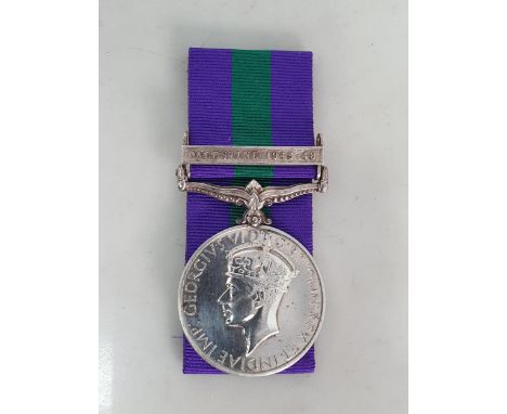 General Service Medal with 'Palestine 1945-48' Clasp engraved to 14498322 Pte. P. Charlton, Argyll &amp; Sutherland Highlande