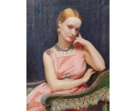 GEORGE SPENCER WATSON ROI, RP, ARA, RA (1869-1934) Eileen, signed and inscribed 'Eileen No 1' on an exhibition label attached