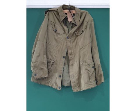 A British Army 1960 Pattern olive green Combat Smock 