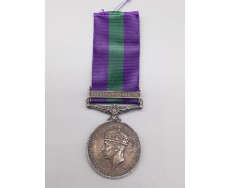 General Service Medal with 'Palestine 1945-48' engraved to 2668392 Guardsman K. Head, Grenadier Guards 