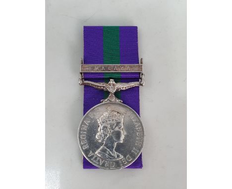 General Service Medal with 'Malaya' Clasp engraved to 23139837 Pte. M. Rankine, Argyll &amp; Sutherland Highlanders 