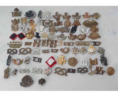 A collection of British Army Collar Badges 