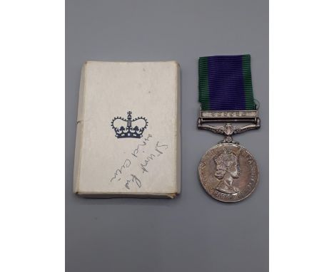 Campaign Service Medal with 'Borneo' Clasp engraved to Lieutenant H. Ingram, Queen Alexandra's Royal Army Nursing Corps. With