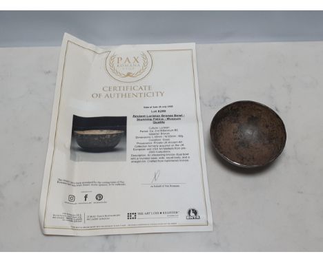 An Ancient Luristan bronze Bowl 