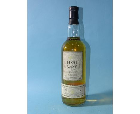 First Cask 1973 Highland Malt Whisky, cask no.3727, bottle no.76, distilled Macduff Distillery, 46% vol, 70cl, (low neck), wi