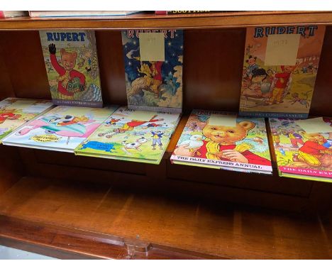 A Collection of various vintage Rupert story annuals 