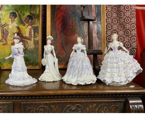 A Lot of four Royal Worcester and Coalport figurines. 