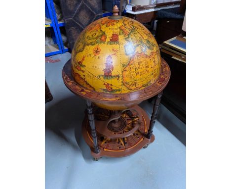 A Vintage drink's globe trolley 