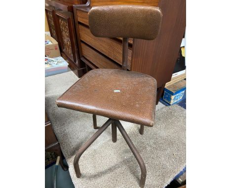 A Vintage industrial office chair. 
